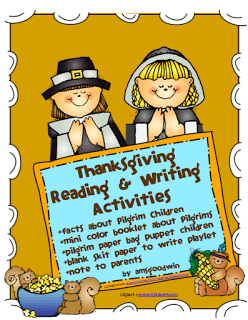 What do you do on Thanksgiving Week? Freeie Thanksgiving Poems 1