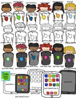 Going 1:1-New ipad Cute Kids clip art set 4