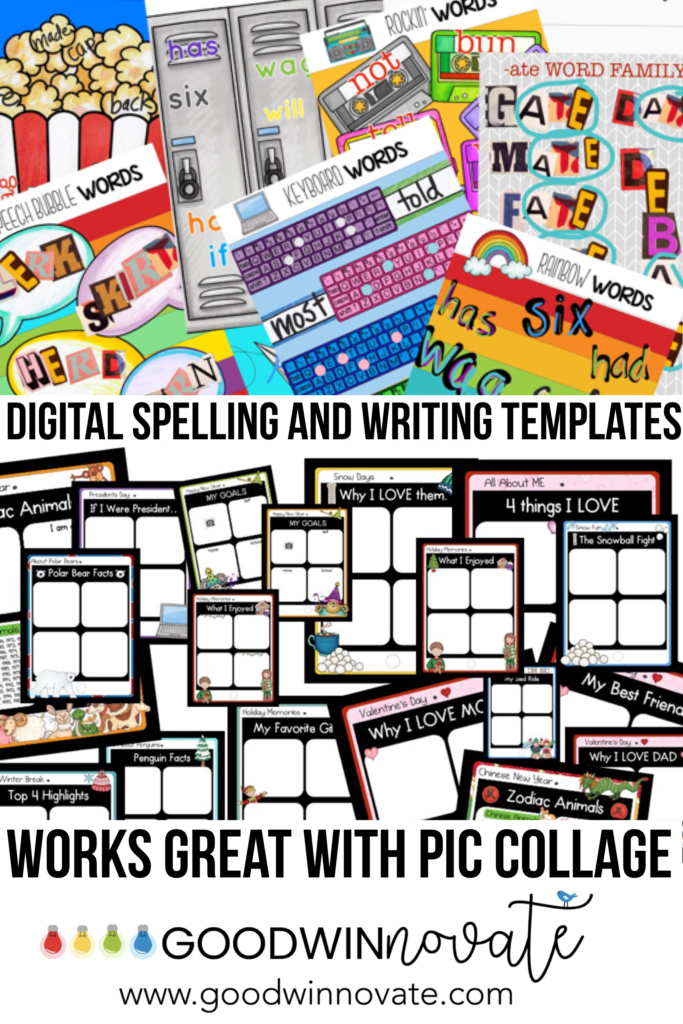 Digital Templates for Writing and Spelling 6