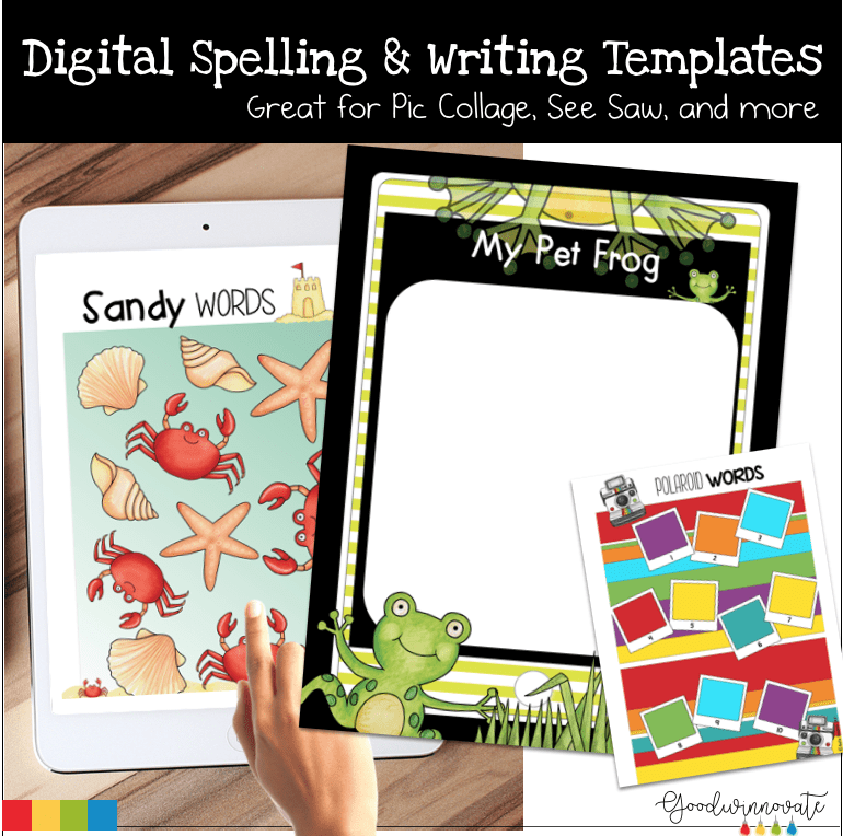 Digital Templates for Writing and Spelling 1