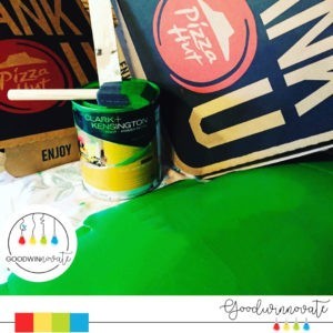 10 ideas for Mini Green Screens 2 pizza box with green paint for a mini green screen