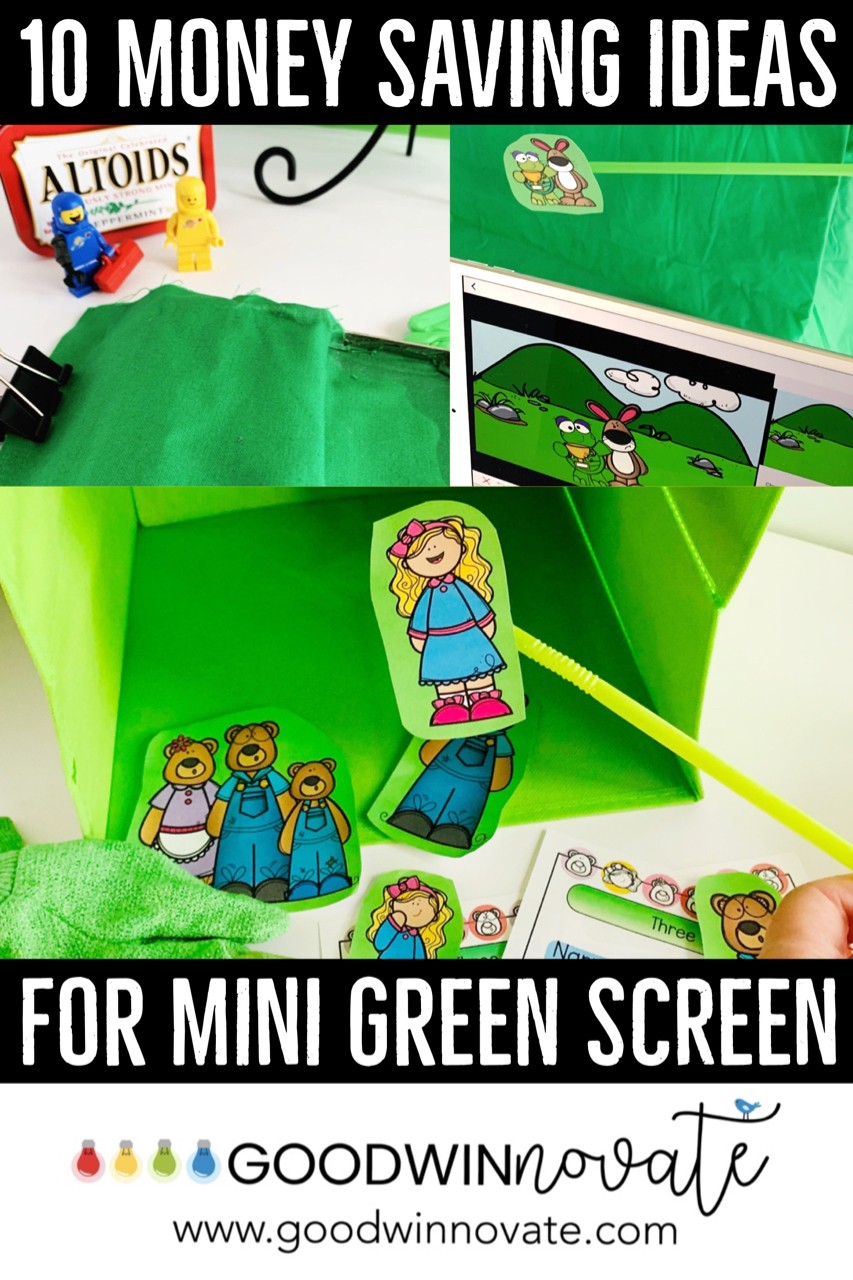 Mini Green Screen is a great backdrop for all you small classroom project videos. Students and Teachers love these 10 inexpensive ideas for green screen to use in your workstation area. Check out my blog post to learn more.