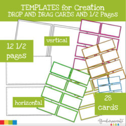 Blank Cards and Page Templates | Drop and Drag