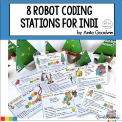 8 Robot Stations Christmas Themed