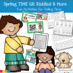 Math Telling Time QR code Time Activities