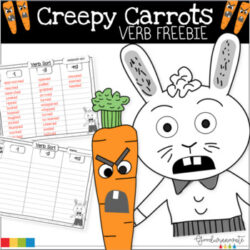 Creepy Carrots Verb  Freebie