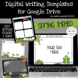 Digital Writing Templates for Google Drive |  Spring Themed | Distance Learning