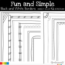 Borders Fun and Simple Black and White Borders Pack