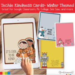 Techie Kindness Card Templates | Winter Themed