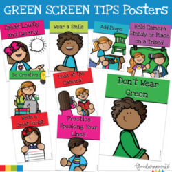 Green Screen Movie Tips Posters for Activities and Projects