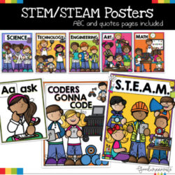 STEM STEAM Posters and ABC Posters