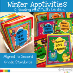 Reading and Math Centers  Winter Themed