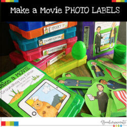 Make a Movie Labels for Photo Boxes