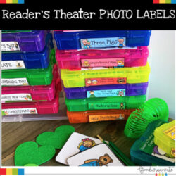 Reader's Theater Fables and Fairytales Labels for Photo Boxes