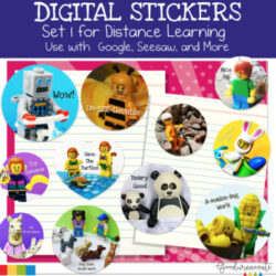 Digital Stickers for Distance Learning Set 1