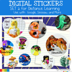 Digital Stickers for Distance Learning Set 2