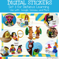 Digital Stickers for Distance Learning Set 3