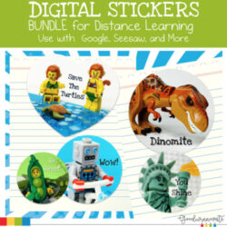 Digital Stickers for Distance Learning Bundle
