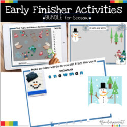Digital Early Finisher Language Arts Activities Bundle